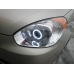 Фары тюнинг Hyundai Accent MC 2006-2010 с BiLed линзами и ангельскими глазками